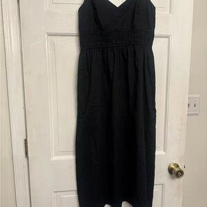 Old Navy Black Sweetheart Neck Sundress